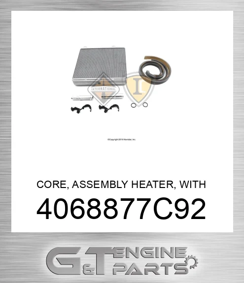 4068877C92 HEATER CORE ASM made to fit Navistar | Price: $198.20