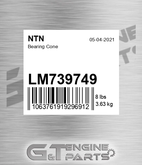 LM739749 Bearing Cone