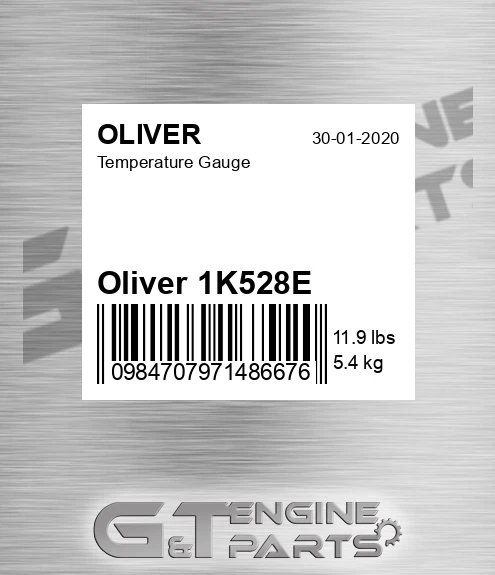 Oliver 1K528E Temperature Gauge