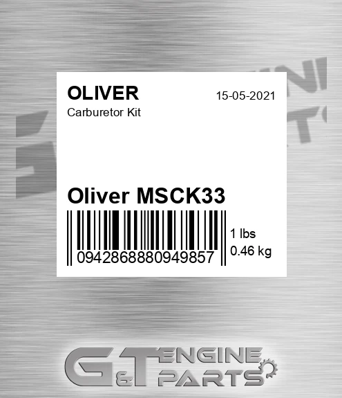 Oliver MSCK33 Carburetor Kit