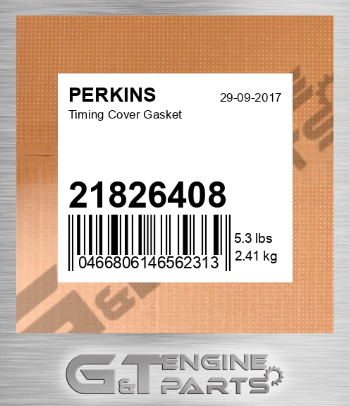 21826408 Timing Cover Gasket