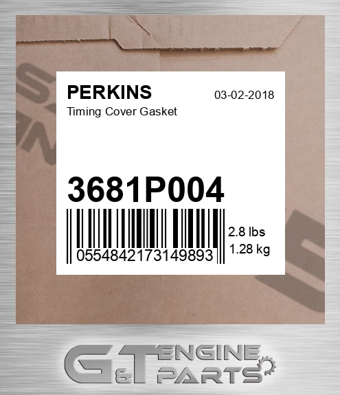 3681P004 Timing Cover Gasket
