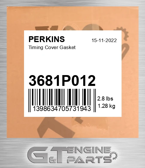 3681P012 Timing Cover Gasket