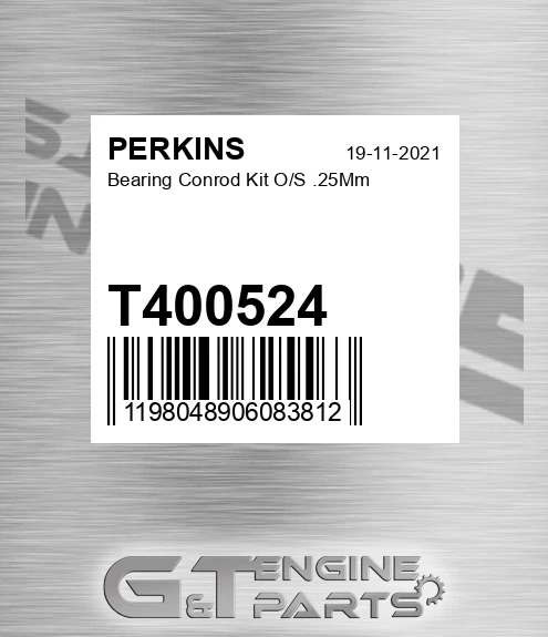 T400524 Bearing Conrod Kit O/S .25Mm