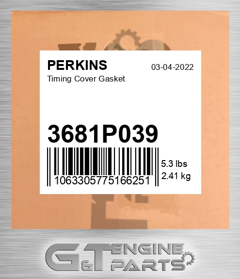 3681P039 Timing Cover Gasket