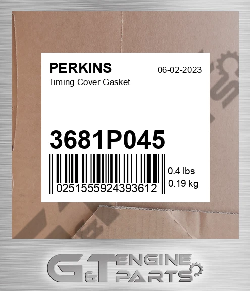 3681P045 Timing Cover Gasket