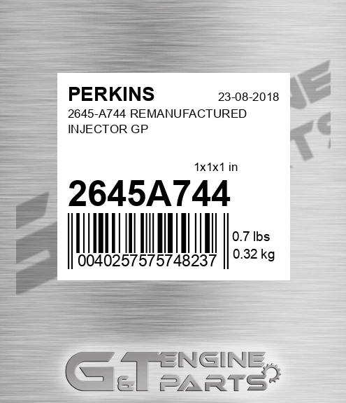 2645A744 2645-A744 REMANUFACTURED INJECTOR GP