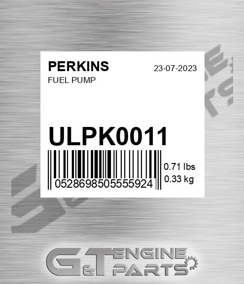 ULPK0011 PUMP, FUEL LIFT - 2 HOLES