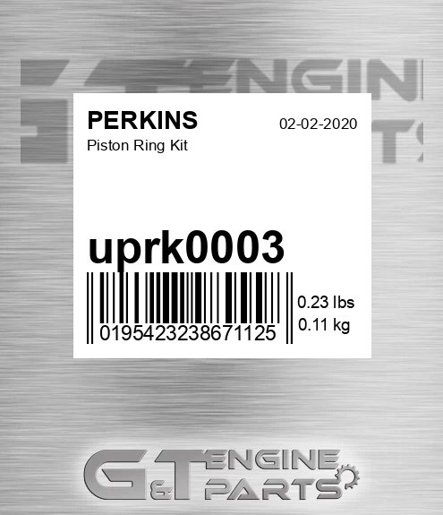 UPRK0003 PISTON RING SET - STD