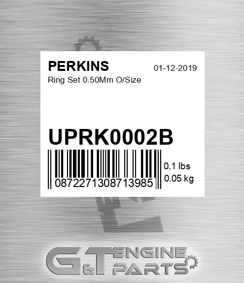UPRK0002B Piston Ring Kit