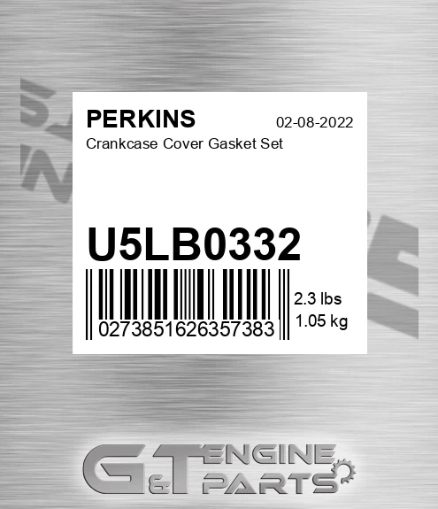 U5LB0332 Crankcase Cover Gasket Set
