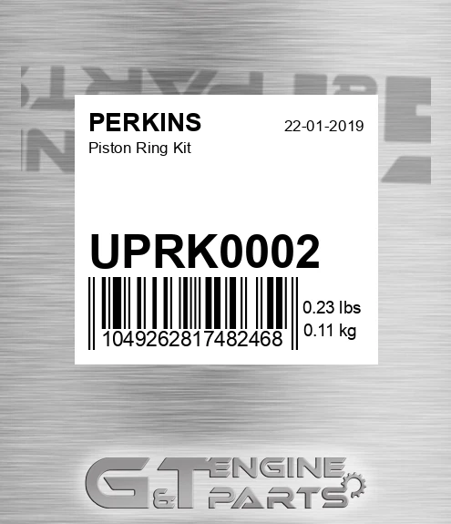 UPRK0002 PISTON RING SET - STD