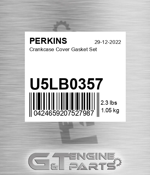 U5LB0357 Crankcase Cover Gasket Set