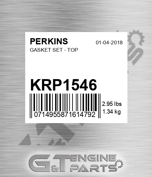 KRP1546 GASKET SET - TOP