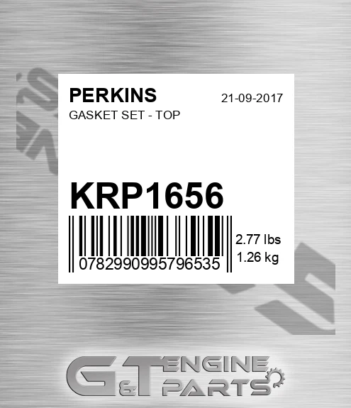 KRP1656 GASKET SET - TOP