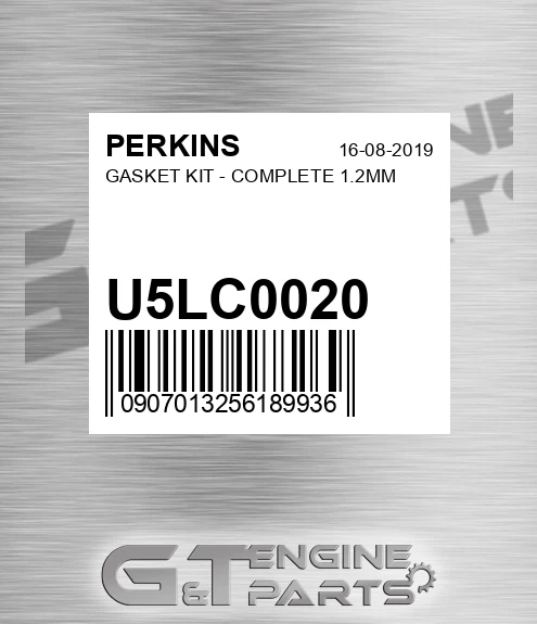 U5LC0020 GASKET KIT - COMPLETE 1.2MM