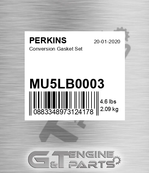 MU5LB0003 Conversion Gasket Set