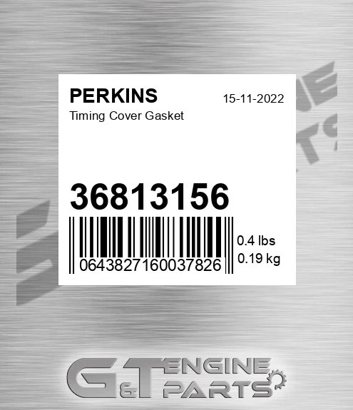 36813156 Timing Cover Gasket