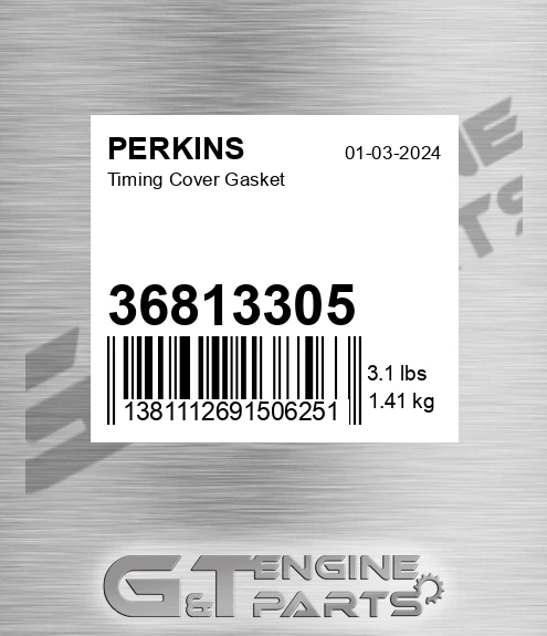 36813305 Timing Cover Gasket