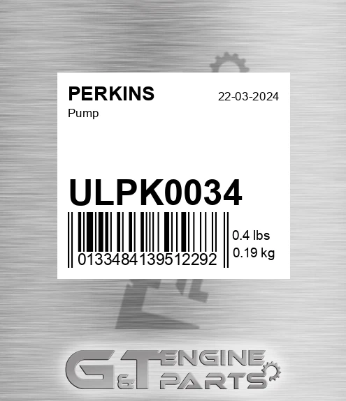 ULPK0034 Pump