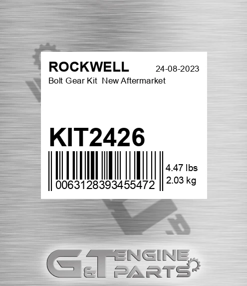 KIT2426 Bolt Gear Kit New Aftermarket