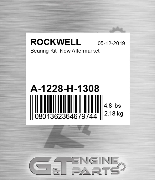 A-1228-H-1308 Bearing Kit New Aftermarket