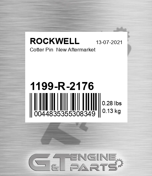 1199-R-2176 Cotter Pin New Aftermarket