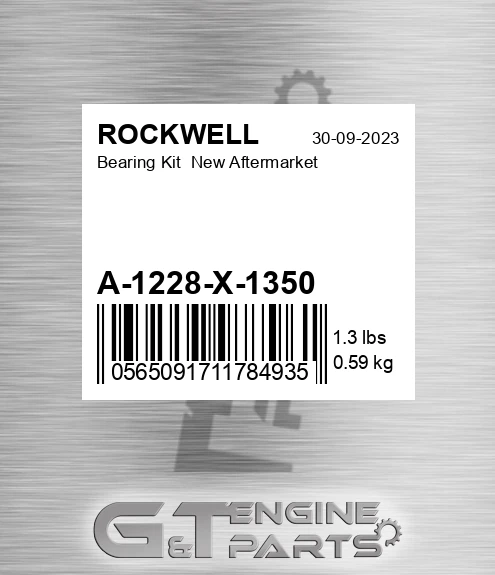 A-1228-X-1350 Bearing Kit New Aftermarket