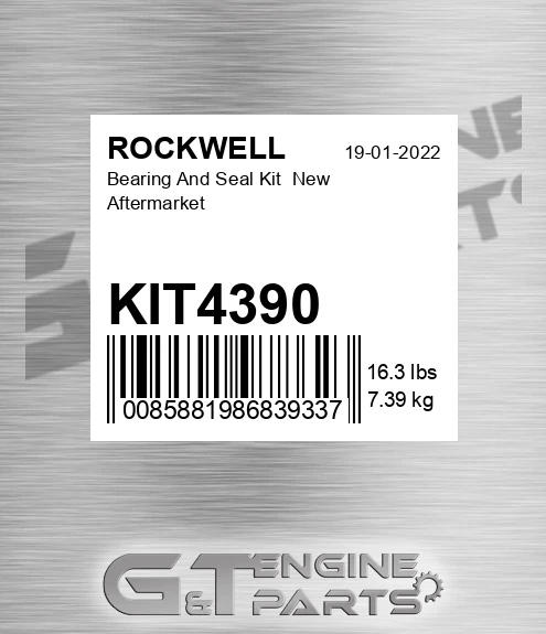 KIT4390 Bearing And Seal Kit New Aftermarket