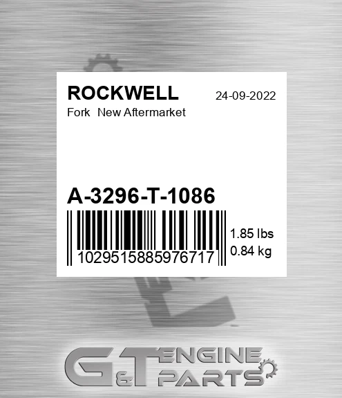 A-3296-T-1086 Fork New Aftermarket
