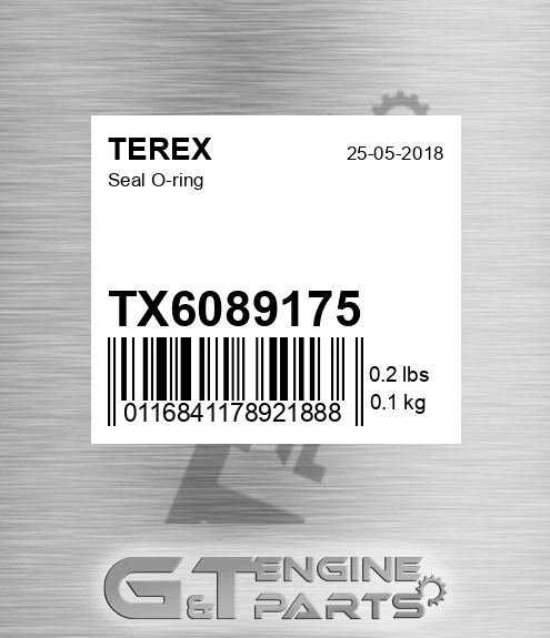 TX6089175 Seal O-ring