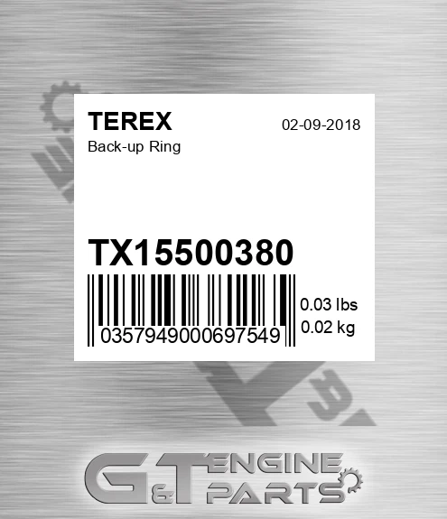 TX15500380 Back-up Ring