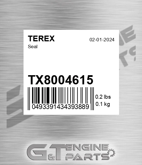 TX8004615 Seal