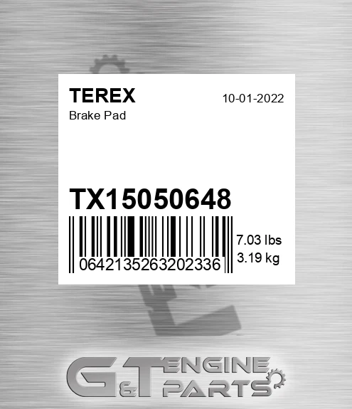 TX15050648 Brake Pad
