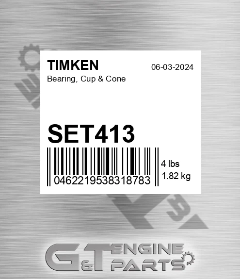 SET413 Bearing Cup/cone - HM212011 & HM212049