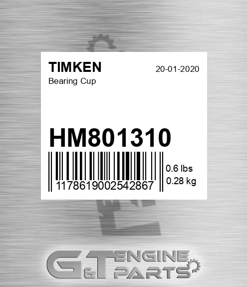 HM801310 Bearing Cup