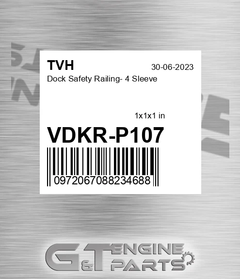 VDKR-P107 Dock Safety Railing- 4 Sleeve