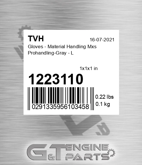1223110 Gloves - Material Handling Mxs Prohandling-Gray - L