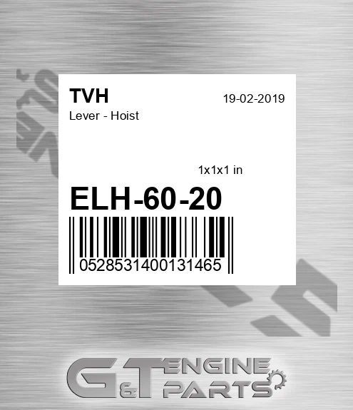 ELH-60-20 Lever - Hoist