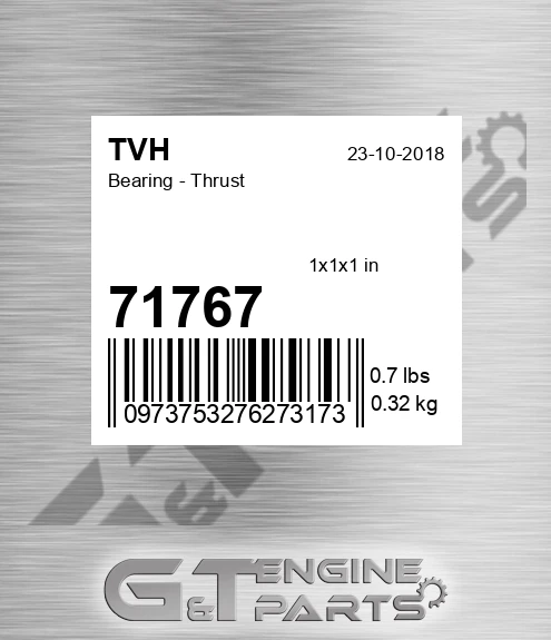 71767 Bearing - Thrust