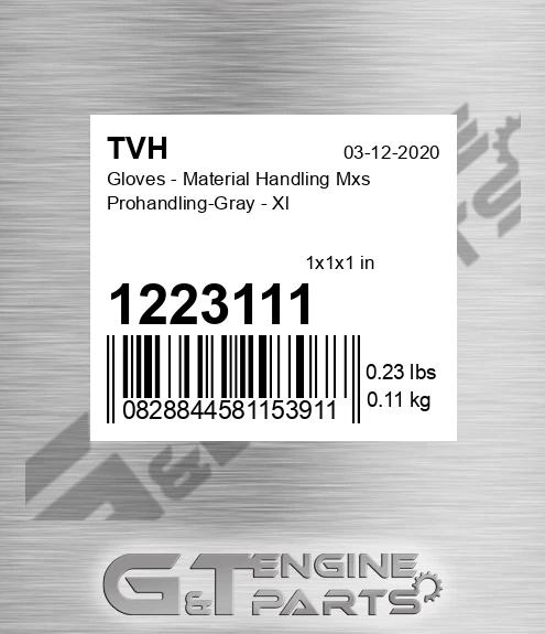 1223111 Gloves - Material Handling Mxs Prohandling-Gray - Xl