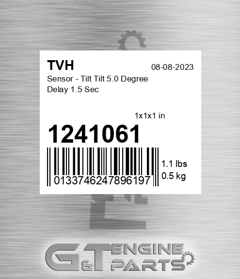 1241061 Sensor - Tilt Tilt 5.0 Degree Delay 1.5 Sec