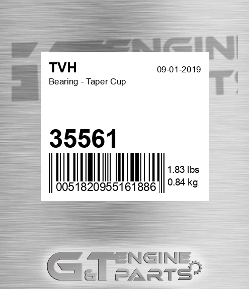 35561 Bearing - Taper Cup