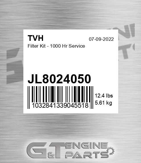 JL8024050 Filter Kit - 1000 Hr Service