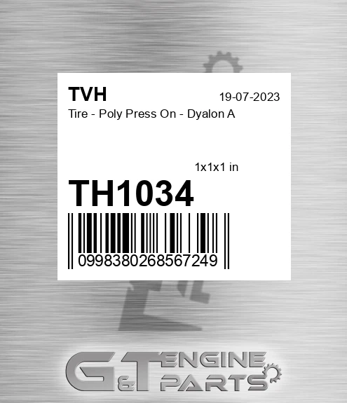 TH1034 Tire - Poly Press On - Dyalon A
