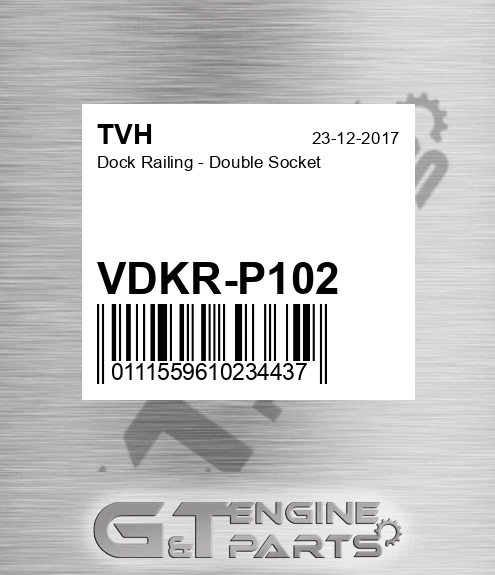 VDKR-P102 Dock Railing - Double Socket