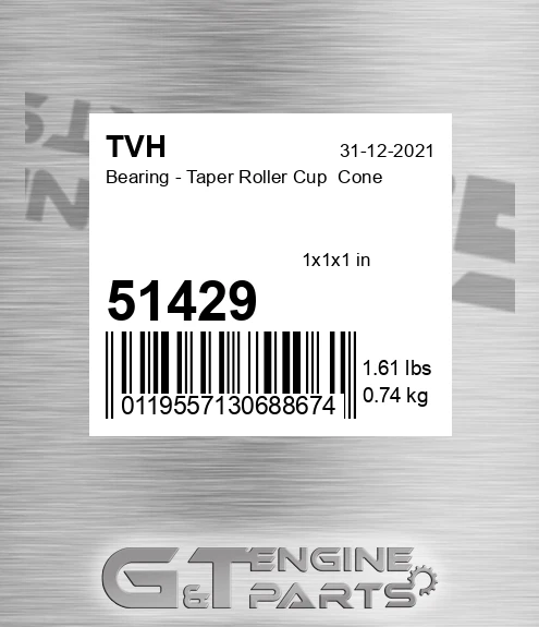 51429 Bearing - Taper Roller Cup Cone