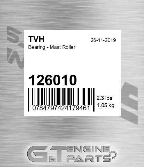 126010 Bearing - Mast Roller