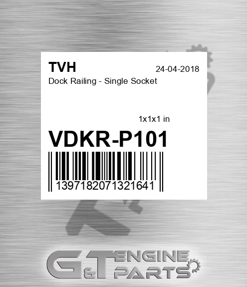 VDKR-P101 Dock Railing - Single Socket