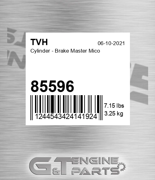 85596 Cylinder - Brake Master Mico